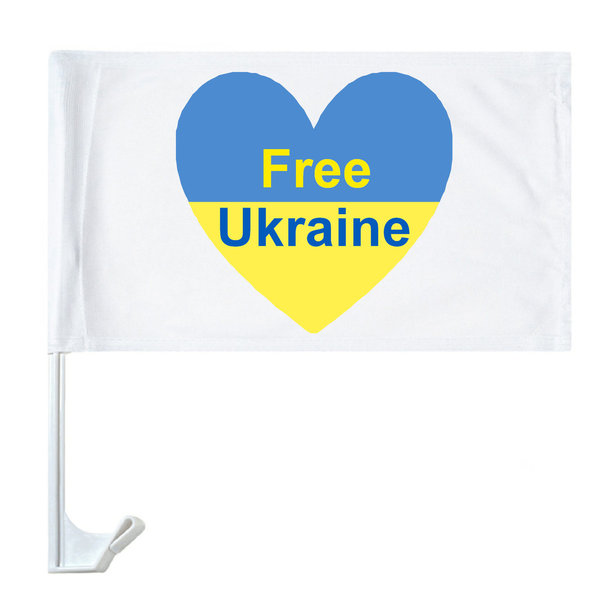 Autofahne Ukraine Free Ukraine
